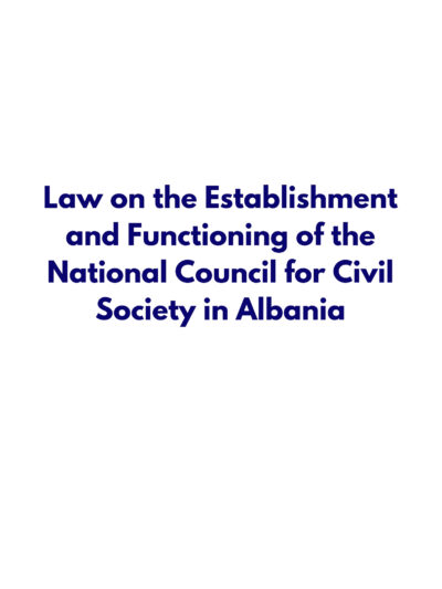 law on the establishment