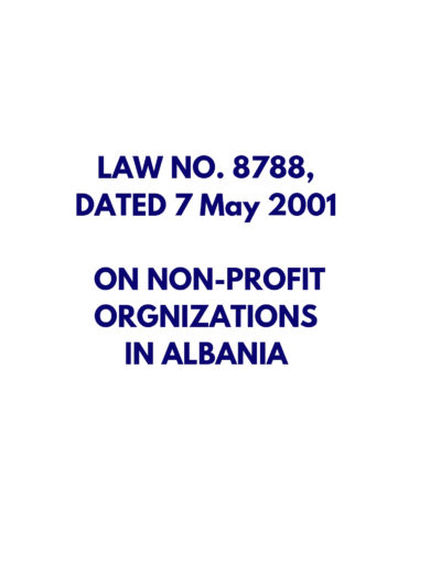 law on non profit